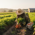 Producteur local dans son champ
